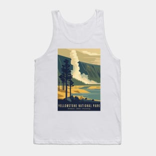 Yellowstone National Park Vintage Poster Tank Top